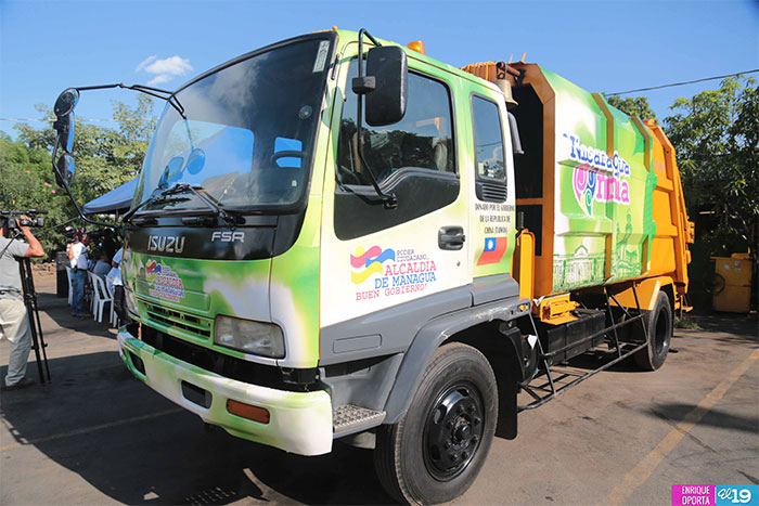 Taiwán dona camión recolector de basura a Alcaldía de Managua