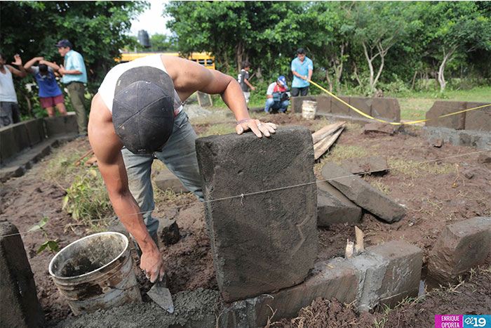 Gobierno Sandinista construye viviendas a familias afectadas por inundaciones en Potosí, Belén y Nandaime