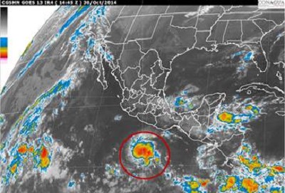 Se forma tormenta tropical Vance al sur de Acapulco
