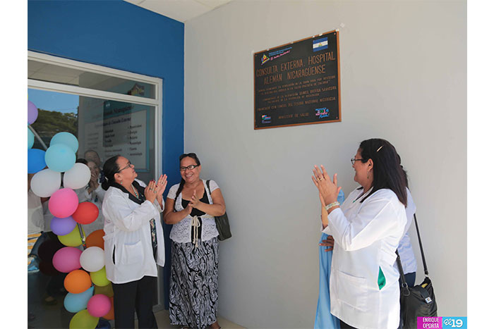 Inauguran sala de Consulta Externa en Hospital Alemán- Nicaragüense