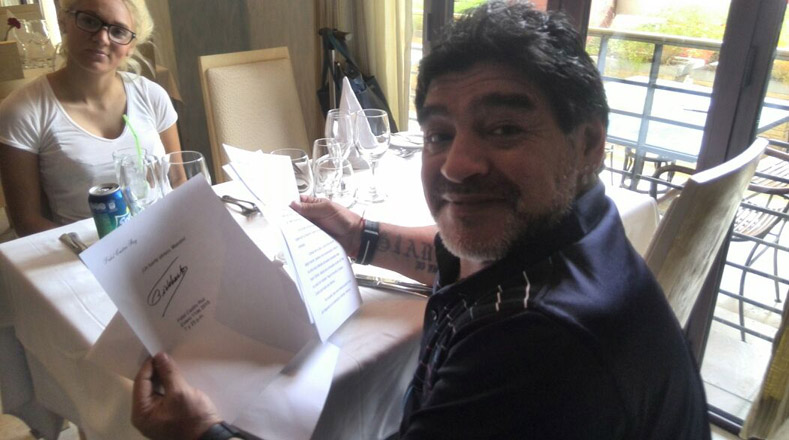 Maradona habla sobre el contenido de la carta de Fidel