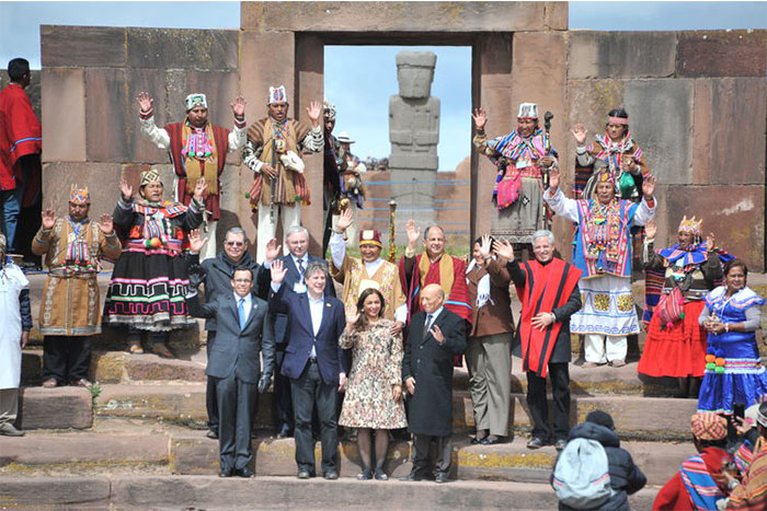Halleslevens asiste a ceremonia oficial de investidura del presidente Evo Morales