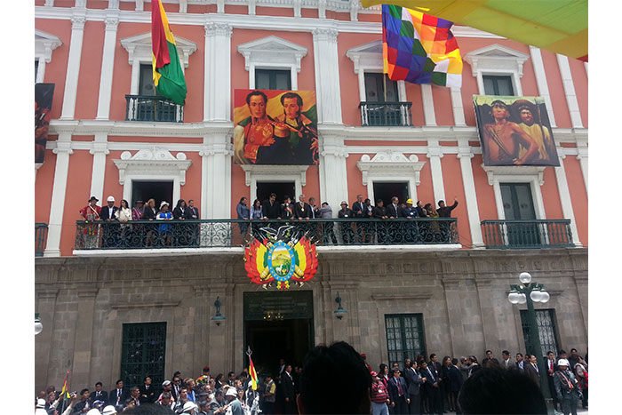 Halleslevens asiste a ceremonia oficial de investidura del presidente Evo Morales