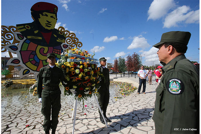 Nicaragua rinde homenaje a Chávez a dos años de su tránsito a la Inmortalidad