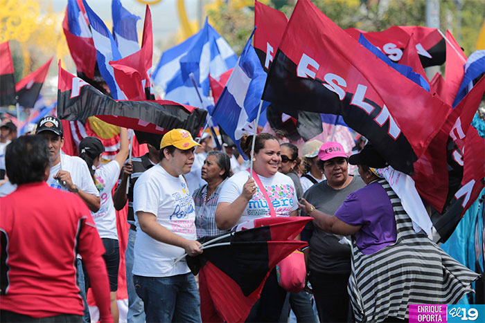 Mujeres nicaragüenses celebran su Día en distintos puntos de Managua