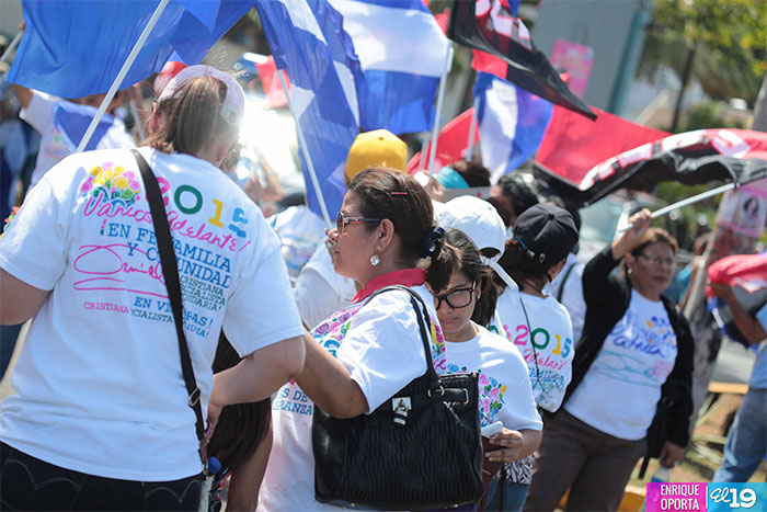Mujeres nicaragüenses celebran su Día en distintos puntos de Managua