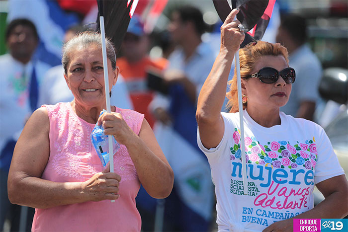 Mujeres nicaragüenses celebran su Día en distintos puntos de Managua