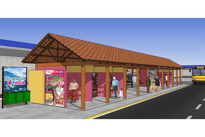 Así serán las nuevas paradas de buses en Managua