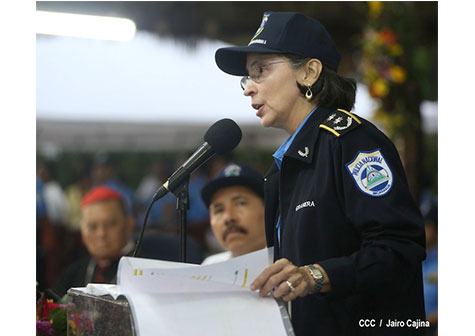 Primer Comisionada Granera ratifica que seguirán trabajando por la seguridad ciudadana