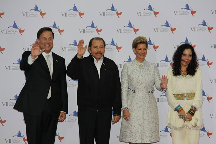 Daniel y Rosario representan al pueblo nicaragüense en histórica Cumbre de las Américas