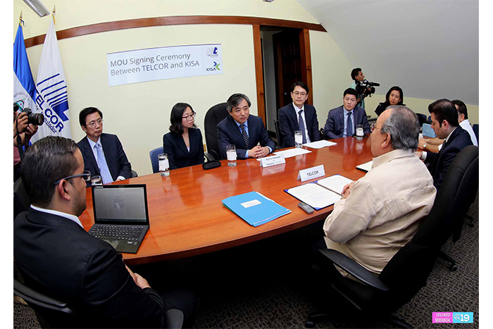Corea y Nicaragua firman memorándum de entendimiento sobre proyectos de Banda Ancha y Ciberseguridad