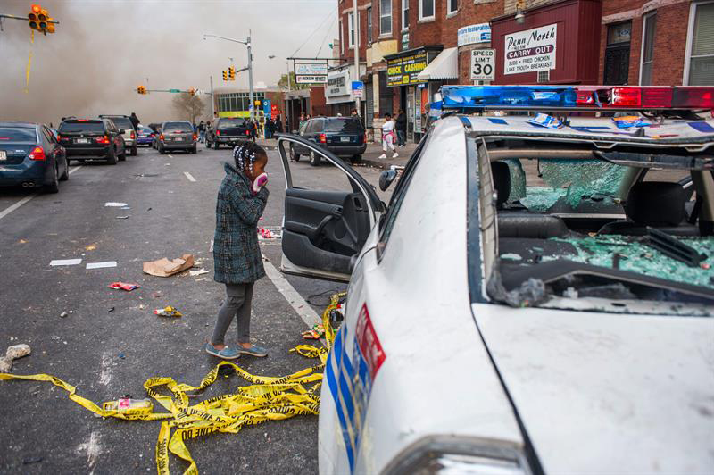 Tensa calma en Baltimore tras ola de protestas