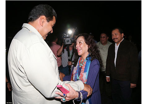 Reciben Daniel y Rosario al presidente de Venezuela Nicolás Maduro (VIDEO)