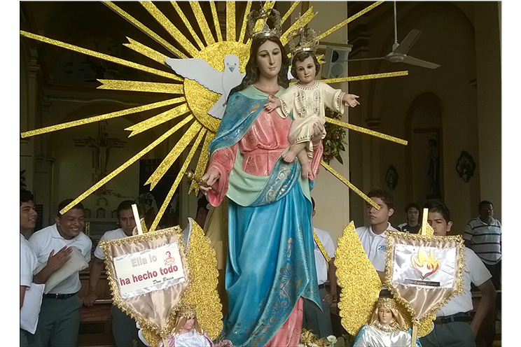Masaya celebra solemne fiesta a María Auxiliadora