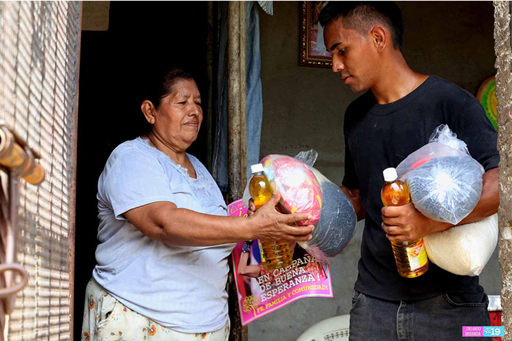 Gobierno continúa enviando paquetes alimentarios a familias vulnerables de Managua