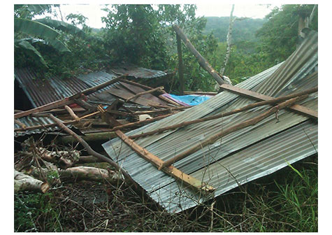 Afectaciones por tornado en Rancho Grande, Matagalpa (FOTOS)