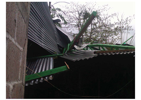 Afectaciones por tornado en Rancho Grande, Matagalpa (FOTOS)