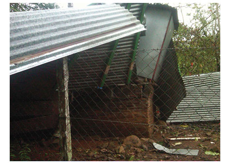 Afectaciones por tornado en Rancho Grande, Matagalpa (FOTOS)