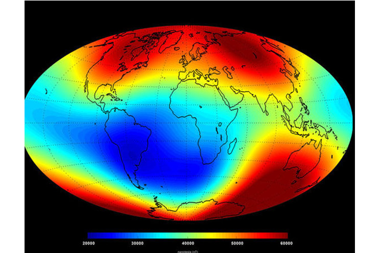 Hemisferio Occidental es el más vulnerable ante debilitamiento del campo magnético