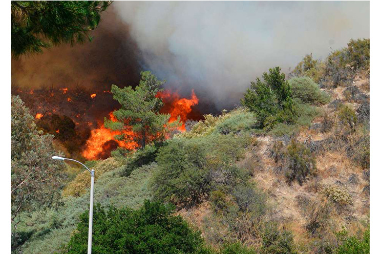 Cientos de evacuados por intensos incendios en California