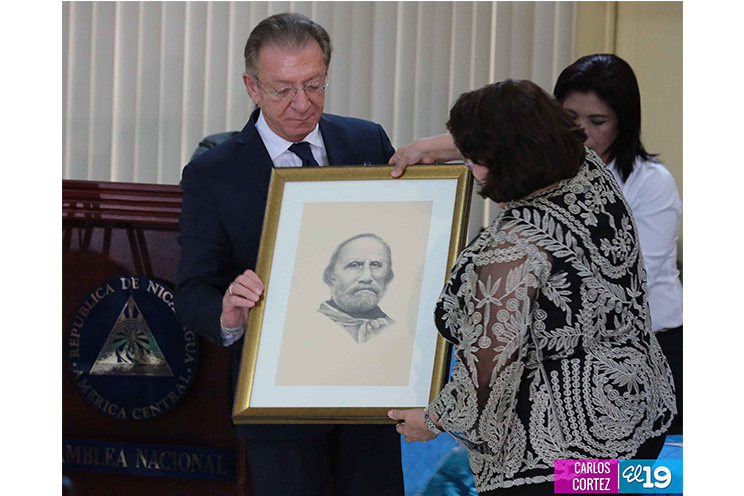 Grupo Parlamentario Amistad Italia—Nicaragua celebra aniversario natal de Garibaldi