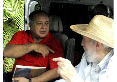 Sostienen encuentros Fidel, Raúl y Machado con Diosdado Cabello