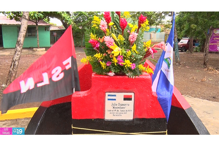 Pobladores del distrito IV de Managua rinden homenaje a sus Héroes y Mártires