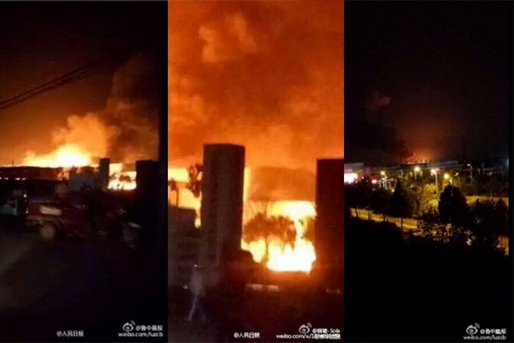Potente explosión en planta química de Shandong, China