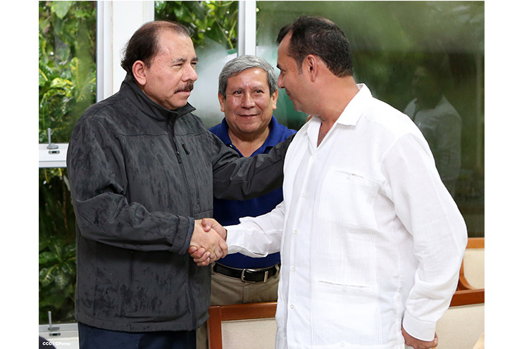 Presidente Daniel se reúne con representantes del Centro de Coordinación para la Prevención de Desastres Naturales (CEPREDENAC)