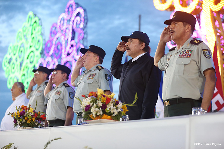 Presidente Daniel encabeza acto del 36 aniversario de constitución del Cuerpo Médico Militar del Ejército de Nicaragua
