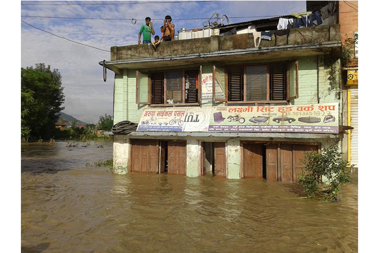 Torrenciales aguaceros en Nepal causan cinco muertes