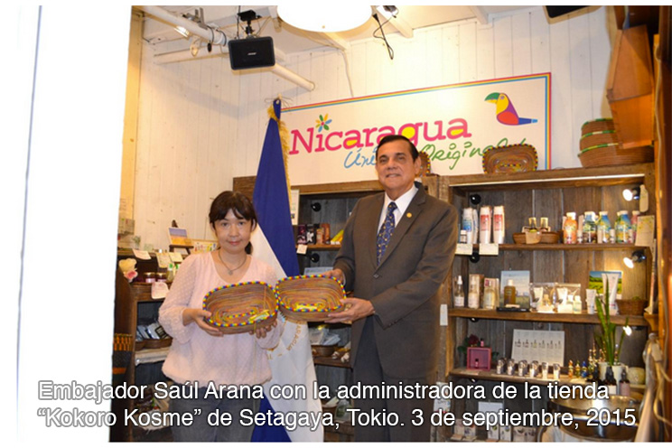 Inauguran jornada de promoción de productos nicaragüenses en tiendas de Japón