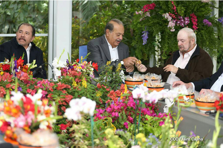 Presidente Daniel y Compañera Rosario sostienen encuentro con el empresario mexicano Carlos Slim