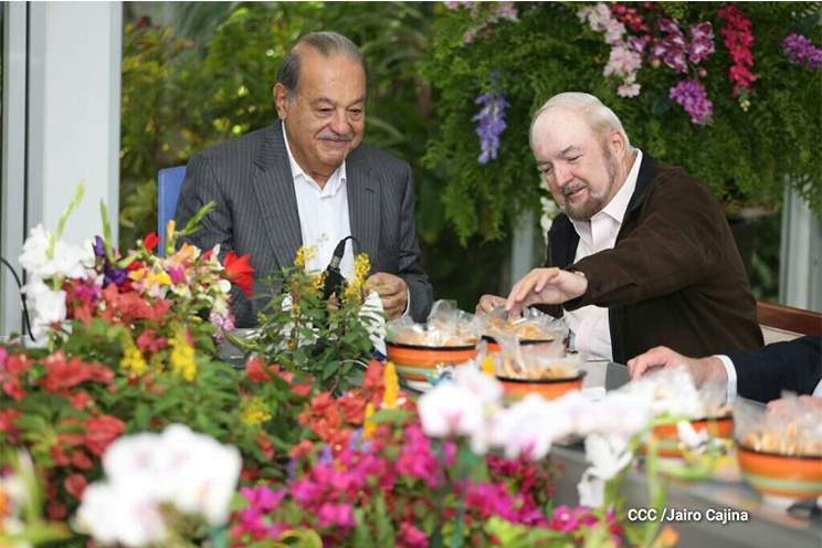 Presidente Daniel y Compañera Rosario sostienen encuentro con el empresario mexicano Carlos Slim