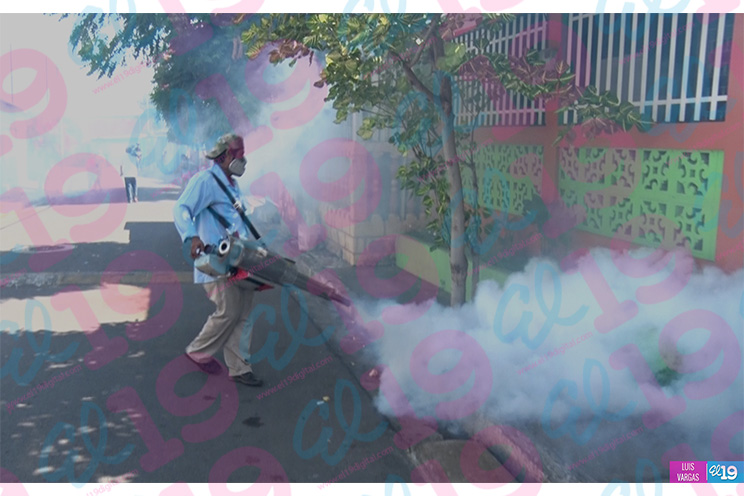 Intensa jornada de fumigación en Managua            