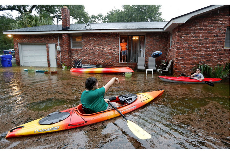 Costa este de EEUU amenazada con más inundaciones por lluvias que ocurren cada 200 años (FOTOS, VIDEO)