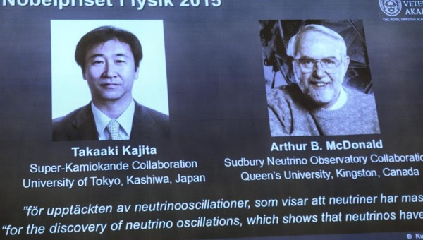 Japón y Canadá se alzan con Premio Nobel de Física 2015