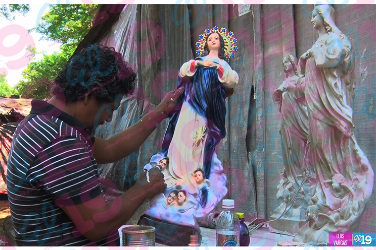 Escultores inician la elaboración de imágenes para celebración de la Purísima