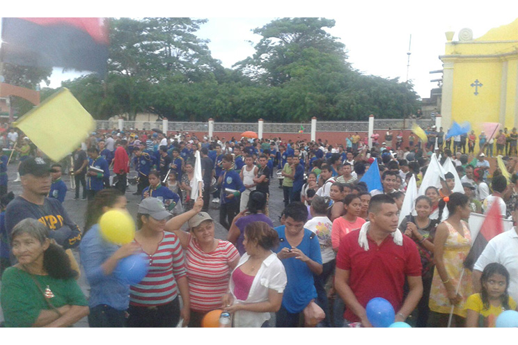 Chichigalpa marcha por la Paz, la Vida y el Trabajo