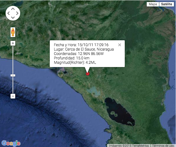 Se registran varios sismos en El Sauce luego del movimiento de 4.2 de ayer domingo