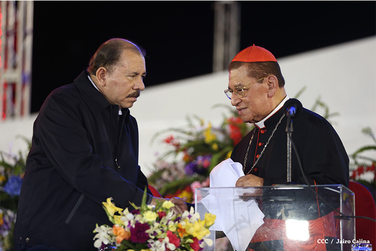 Cardenal Miguel Obando y Bravo destaca fortalecimiento del MIGOB para el bienestar de las familias nicaragüenses