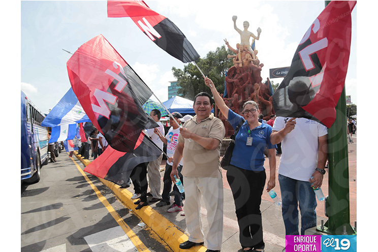Calentando motores para la Caminata Trabajo y Paz… Unida, Nicaragua Triunfa!