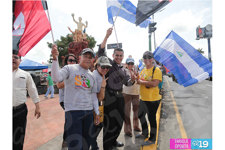 Calentando motores para la Caminata Trabajo y Paz… Unida, Nicaragua Triunfa!