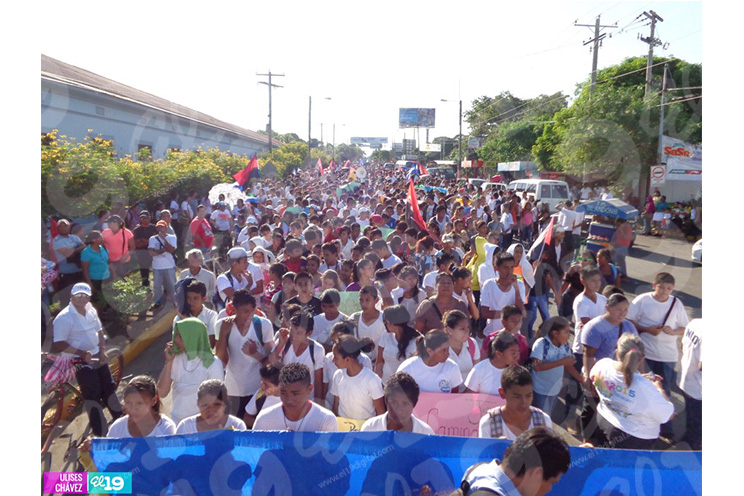 Granada se desborda en la Caminata Trabajo y Paz… Unida, Nicaragua Triunfa!