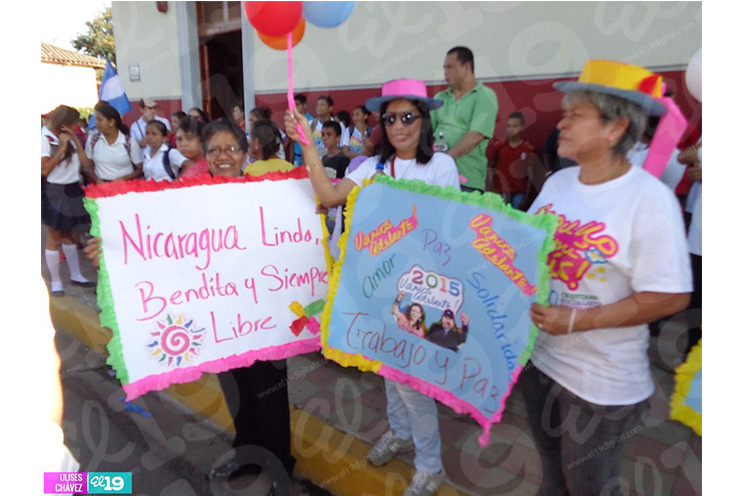 Granada se desborda en la Caminata Trabajo y Paz… Unida, Nicaragua Triunfa!