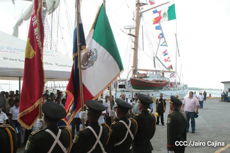 Buque Escuela de las Fuerzas Armadas Mexicanas visita Nicaragua