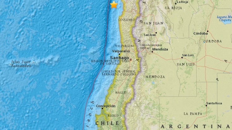Terremoto de magnitud 6,9 sacude Chile