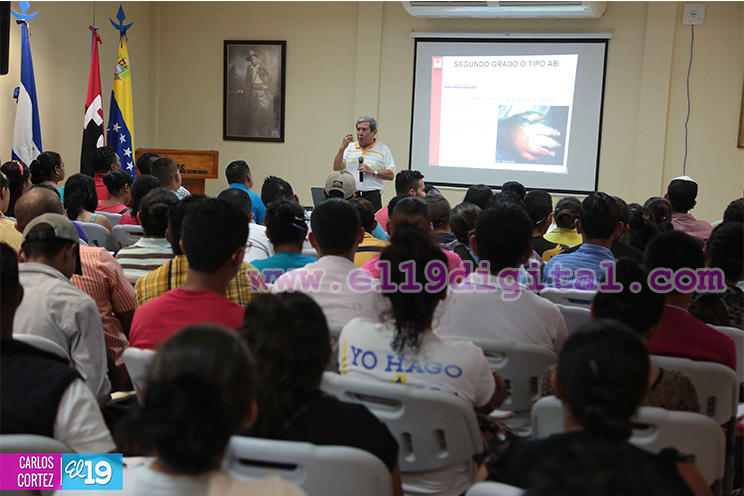 Juventud Sandinista se capacita en primeros auxilios