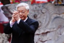 Presidente Daniel recibe felicitaciones por triunfo electoral de parte del Secretario General del Partido Comunista de Vietnam