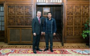 Embajador nicaragüense realiza visita de cortesía al Presidente del Gobierno Vasco